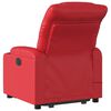 vidaXL Fauteuil inclinable de massage &eacute;lectrique rouge similicuir
