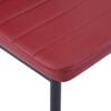 vidaXL Mobilier de salle &agrave; manger 7 pcs Rouge bordeaux