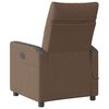 vidaXL Fauteuil inclinable de massage &eacute;lectrique marron tissu