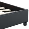 vidaXL Cadre de lit sans matelas noir similicuir 120x200 cm