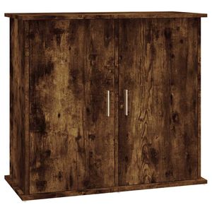 vidaXL Support pour aquarium ch&ecirc;ne fum&eacute; 81x36x73 cm bois d'ing&eacute;nierie