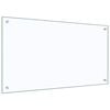 vidaXL Dosseret de cuisine Transparent 90x50 cm Verre trempé