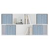 vidaXL Boîtes de rangement pliables 4pcs bleu 32x32x32cm tissu intissé