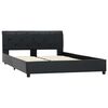 vidaXL Cadre de lit sans matelas noir similicuir 140x200 cm