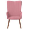 vidaXL Chaise de relaxation Rose Velours