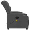 vidaXL Fauteuil de massage inclinable Gris foncé Tissu