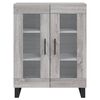 vidaXL Buffet haut Sonoma gris 69,5x34x180 cm Bois d'ing&eacute;nierie