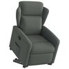 vidaXL Fauteuil inclinable Gris fonc&eacute; Tissu