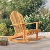 vidaXL Chaise &agrave; bascule de jardin Adirondack bois de teck solide