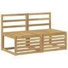 vidaXL 2 Pi&egrave;ce Sofa de milieu ext&eacute;rieur Bois d'Acacia Massif Blanc