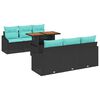 vidaXL Ensemble de canap&eacute; de jardin 7 pc 6-Nombre de places