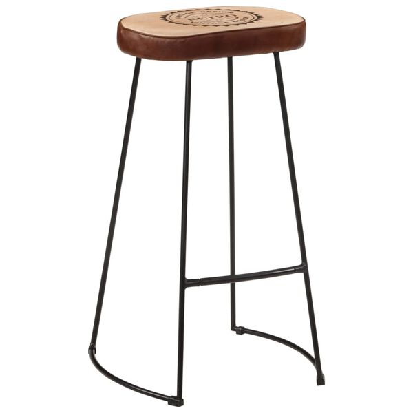 vidaXL Ensemble de bar 3 pcs bois de manguier brut massif et m&eacute;tal