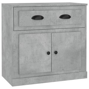 vidaXL Buffet gris b&eacute;ton 70x35,5x67,5 cm bois d'ing&eacute;nierie