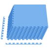 vidaXL Tapis de sol 40 pc Bleu 14,4 m&sup2; Mousse EVA