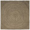 vidaXL Tapis de surface Naturel et noir 300 x 300 cm Jute