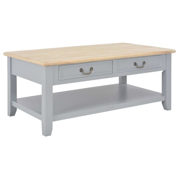 vidaXL Table basse Gris 100x55x40 cm Bois
