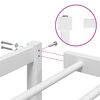 vidaXL Cadre de lit m&eacute;tal sans matelas blanc 180x200 cm