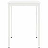 vidaXL Table de bar Blanc 110 x 55 x 105 cm Bois de pin massif