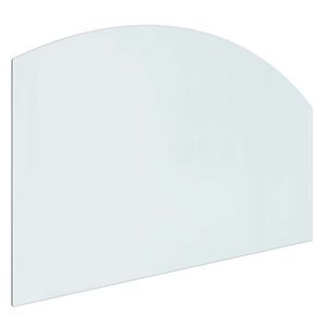 vidaXL Plaque en verre de chemin&eacute;e Transparent 100 x 60 cm Verre