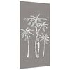 vidaXL D&eacute;coration murale jardin 105x55 cm acier corten design palmier