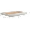vidaXL Lit coulissant sans matelas 2x(90x200) cm blanc