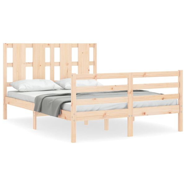 vidaXL Cadre de lit sans matelas 120x200 cm bois massif