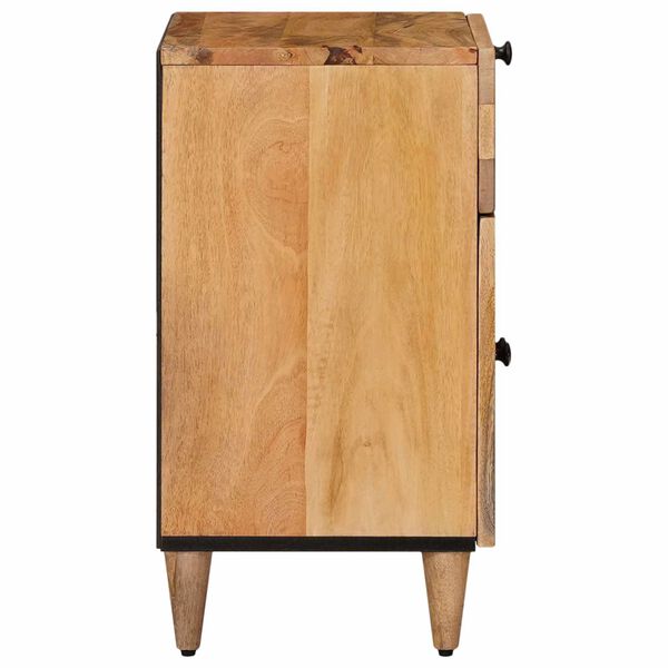 vidaXL Cabinet de chevet Naturel 50 x 33 x 60 cm Bois de mangue massif