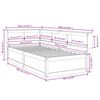 vidaXL Lit bibliothèque sans matelas blanc 90x190cm bois de pin massif