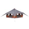 vidaXL Tente familiale 18 personne Gris et orange