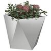 vidaXL Jardini&egrave;re 2 pcs Argent 30 x 30 x 30 cm Acier galvanis&eacute;