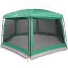 vidaXL Tente piscine toit amovible parois maille vert d'eau 670x590 cm
