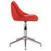 vidaXL Chaises pivotantes &agrave; manger lot de 4 rouge similicuir