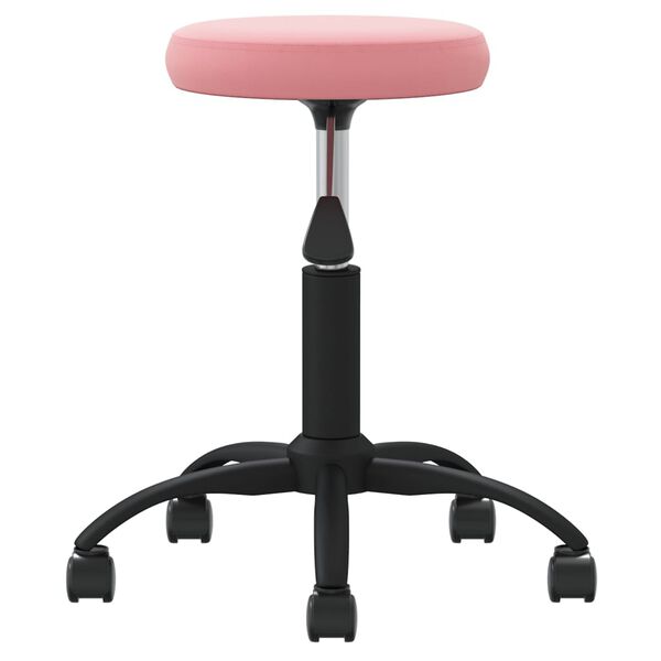 vidaXL Tabouret de massage Velours Rose