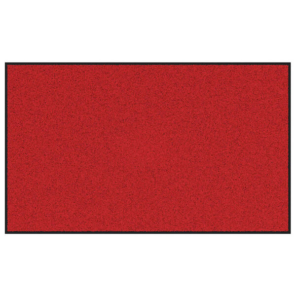 vidaXL Tapis d'entr&eacute;e Rouge et Noir 90 x 150 cm 100% Polyamide