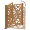 vidaXL Portail de jardin 100x100 cm en acier patiné, design léger