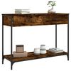 vidaXL Table console ch&ecirc;ne fum&eacute; 100x34,5x75 cm bois d'ing&eacute;nierie