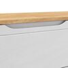 vidaXL Banc de couloir FLORO Blanc 115 x 40 x 45 cm Bois de Pin Massif