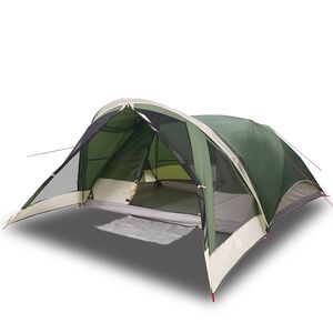 vidaXL Tente de cabine familiale 6 personnes vert imperm&eacute;able