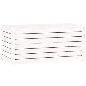 vidaXL Bo&icirc;te de jardin blanc 101x50,5x46,5 cm bois massif de pin