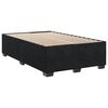 vidaXL Sommier &agrave; lattes de lit avec matelas noir 120x190 cm velours