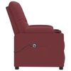vidaXL Fauteuil Rouge bordeaux Similicuir