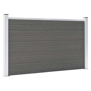 vidaXL Cl&ocirc;ture de jardin WPC 180x105 cm Gris