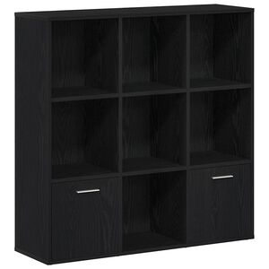 vidaXL Biblioth&egrave;que en ch&ecirc;ne noir 98 x 29 x 97,5 cm bois d'ing&eacute;nierie