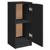 vidaXL Buffets 2 pcs noir 30x30x70 cm bois d'ing&eacute;nierie