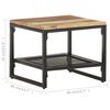 vidaXL Table d'appoint 40x40x35 cm Bois de récupération massif
