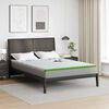 vidaXL Surmatelas Blanc et vert 140 x 200 cm Tissu Jacquard