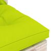 vidaXL Canap&eacute; de milieu palette de jardin avec coussins bois de pin