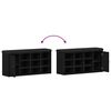 vidaXL Banc de rangement Chêne noir 102 x 32 x 50 cm Bois d'ingénierie