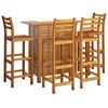 vidaXL Ensemble de bar de jardin 5 pcs Bois d'acacia solide