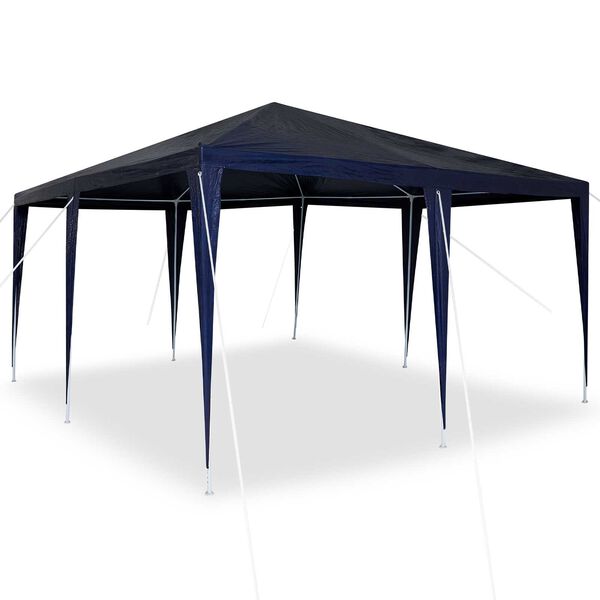 vidaXL Tente de f&ecirc;te Bleu 400 x 400 x 266 cm Poly&eacute;thyl&egrave;ne et acier